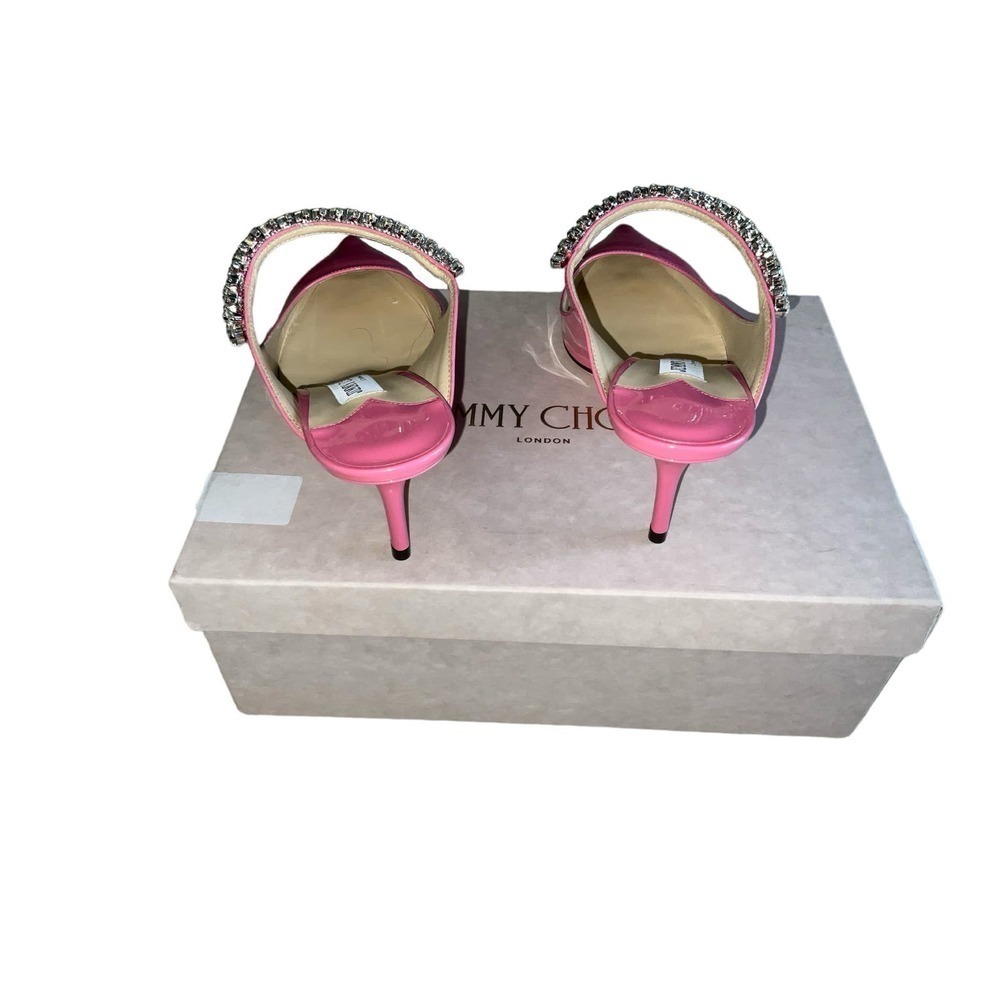Jimmy Choo bing 65 Patent Pump Mule sz 39 candy pink - Picture 2 of 4
